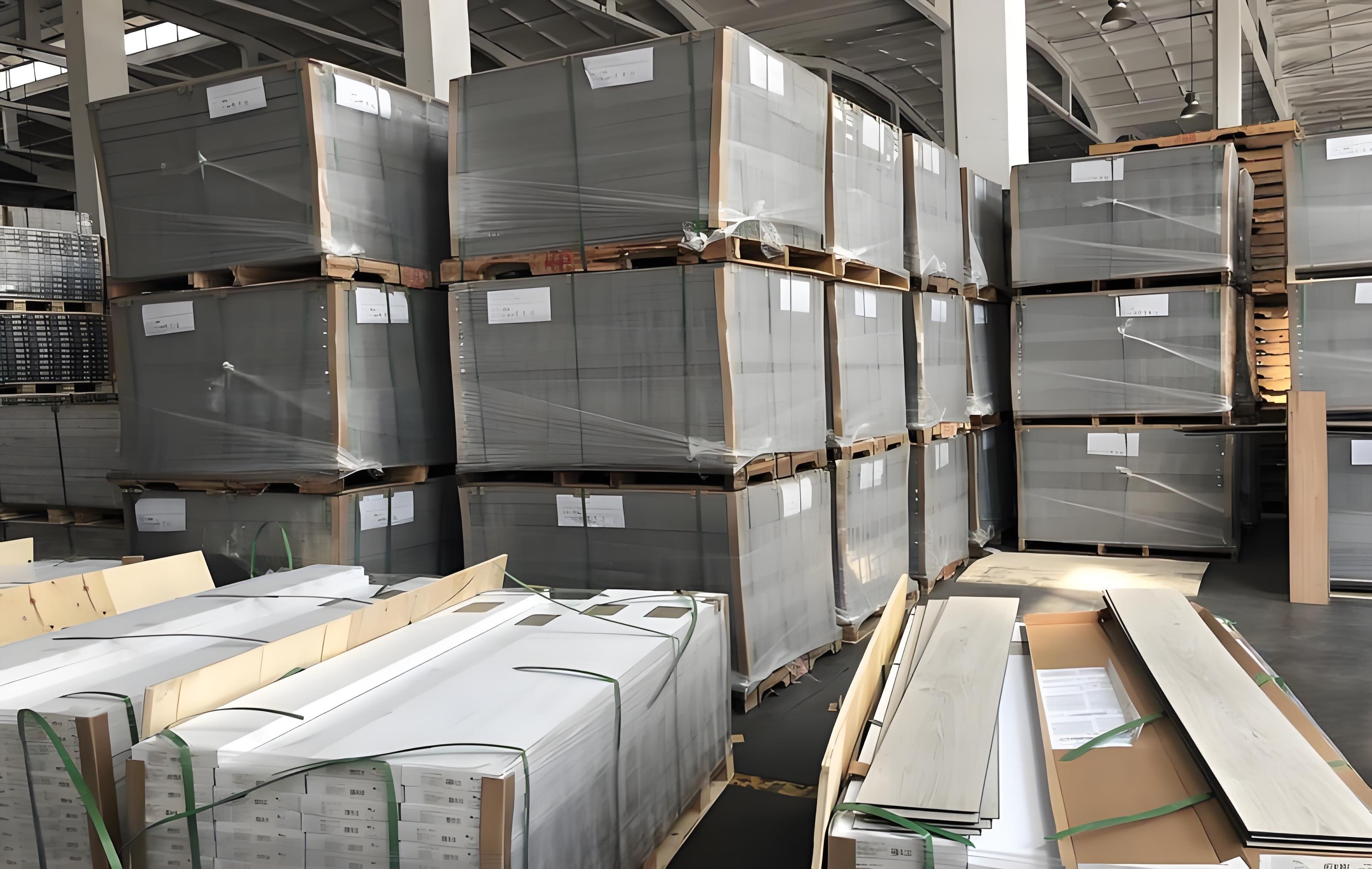 packing of Woven vinyl flooring